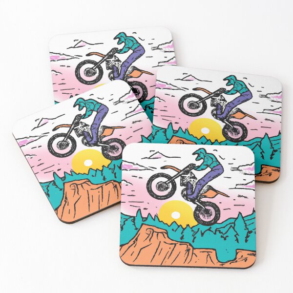 Item preview, Motorcycle jumping at sunset designed and sold by GiakaiArt.