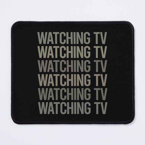 Item preview, Gray Text Art Watching TV designed and sold by TartSpiderWeb.