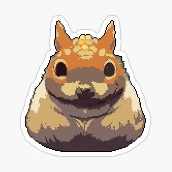 Pixel Squirrel Sticker
