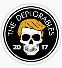 The Deplorables - Trump MAGA Biker Skull 2017 Sticker