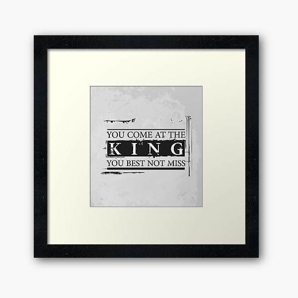 Item preview, "You Come at the King, You Best Not Miss" - The Wire (Dark) designed and sold by WitchDesign.