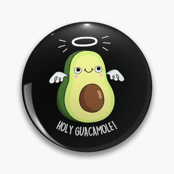 Item preview, Holy Guacamole Funny Avocado Puns (Dark BG) designed and sold by punnybone.
