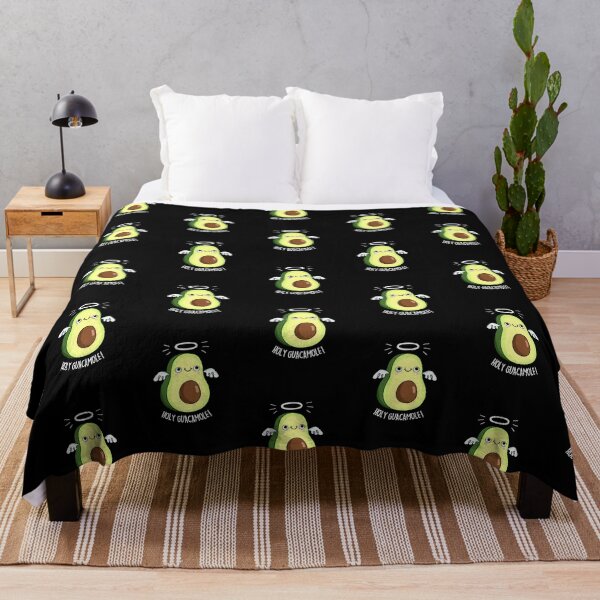 Item preview, Holy Guacamole Funny Avocado Puns (Dark BG) designed and sold by punnybone.
