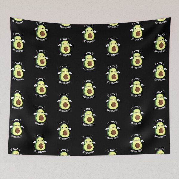 Item preview, Holy Guacamole Funny Avocado Puns (Dark BG) designed and sold by punnybone.