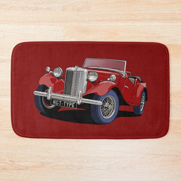 Item preview, MG T-Type British Sports Car in Burgundy designed and sold by Webazoot Industries - Car Art.