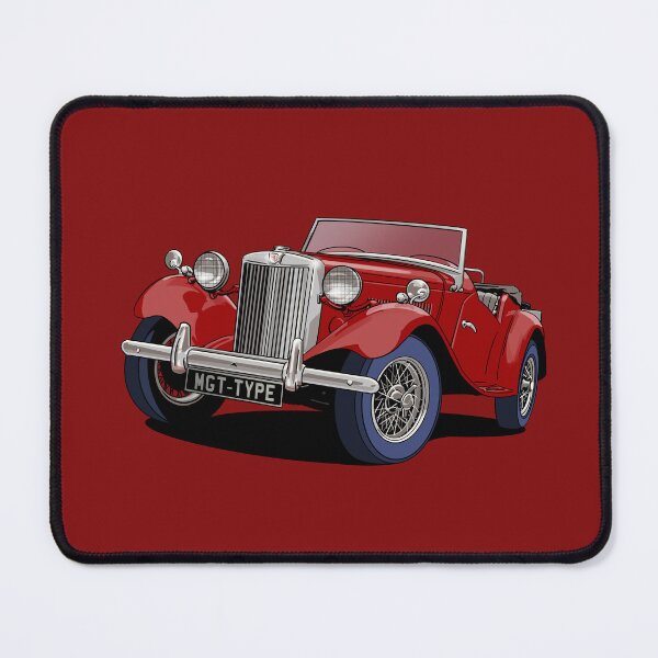 Item preview, MG T-Type British Sports Car in Burgundy designed and sold by Webazoot Industries - Car Art.