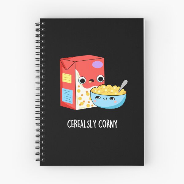 Item preview, Cerealsly Corny Funny Milk And Cereal Puns (Dark BG) designed and sold by punnybone.