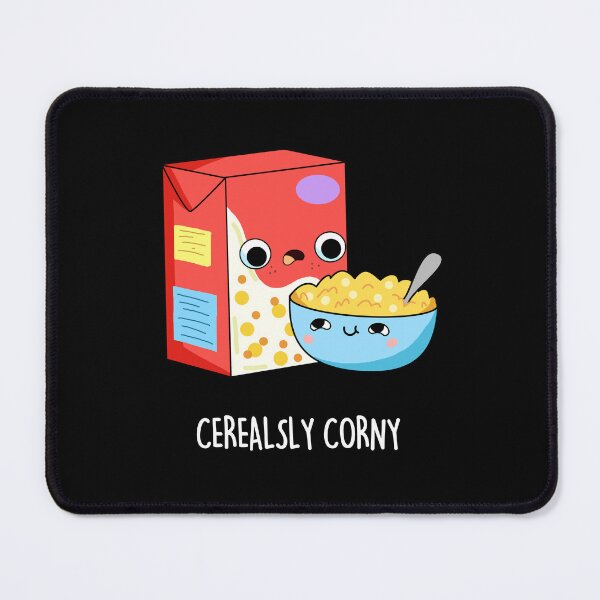 Item preview, Cerealsly Corny Funny Milk And Cereal Puns (Dark BG) designed and sold by punnybone.