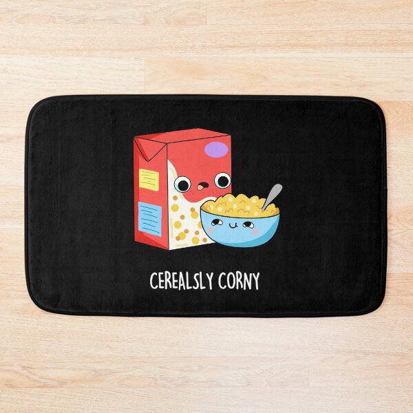 Item preview, Cerealsly Corny Funny Milk And Cereal Puns (Dark BG) designed and sold by punnybone.