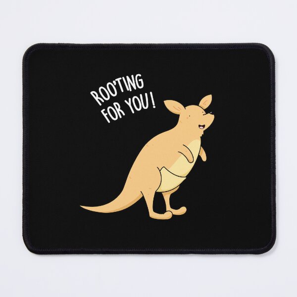 Item preview, Roo-Ting For You Funny Kangaroo Puns (Dark BG) designed and sold by punnybone.