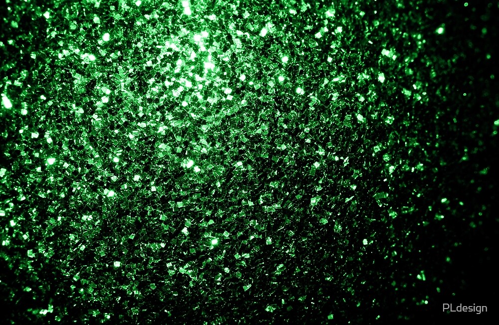 "Beautiful Glamour Dark Green glitter sparkles" by PLdesign | Redbubble