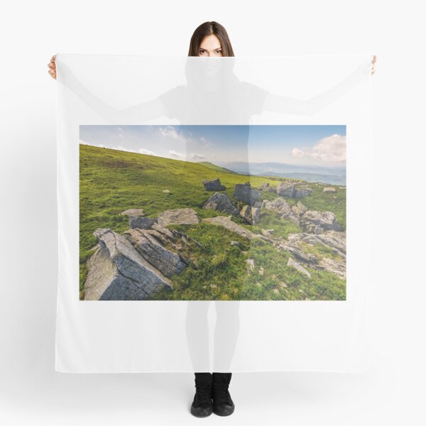 Dandelions among the rocks in Carpathian Alps Scarf