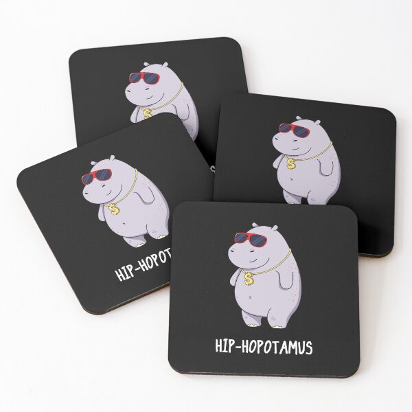 Artikelvorschau, Hip-Hopotamus Lustige Nilpferd-Wortspiele (Dark BG) entworfen und verkauft von punnybone.