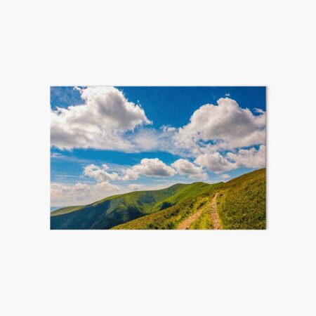 beautiful summer landscape in mountains Art Board Print