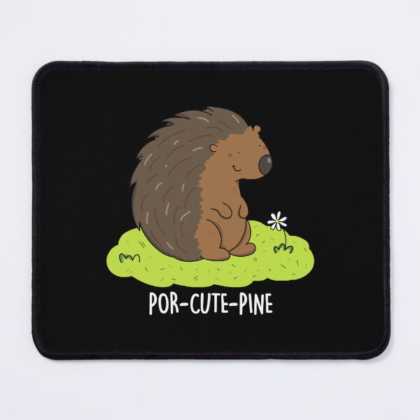 Item preview, Por-Cute-Pine Funny Porcupine Puns (Dark BG) designed and sold by punnybone.