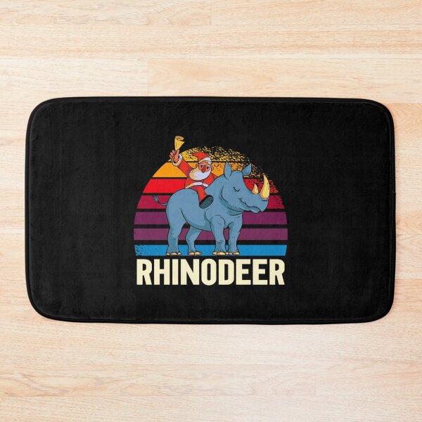Item preview, Rhinoceros Christmas Santa Rhinodeer Rhino designed and sold by aaronbolser.