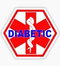 DIABETES - DIABETIC MEDICAL ALERT ID TAG Sticker