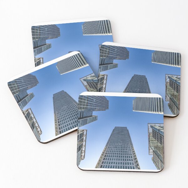 Item preview, Looking up at the Skyscrapers in docklands on the isle of Dogs in East London, UK designed and sold by dvlcom.