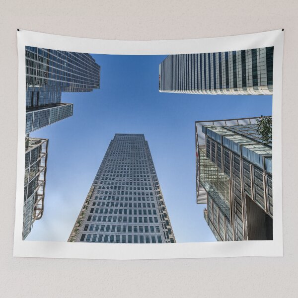 Item preview, Looking up at the Skyscrapers in docklands on the isle of Dogs in East London, UK designed and sold by dvlcom.