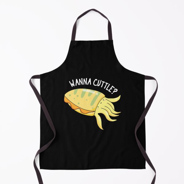 Item preview, Wanna Cuttle Funny Cuttlefish Puns (Dark BG) designed and sold by punnybone.