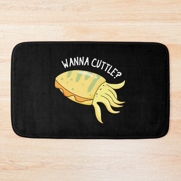 Item preview, Wanna Cuttle Funny Cuttlefish Puns (Dark BG) designed and sold by punnybone.