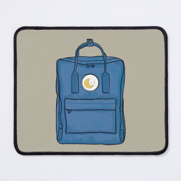 Item preview, Aesthetic Backpack School Bag Moon Stars Pastel Blue  designed and sold by northernhugs.