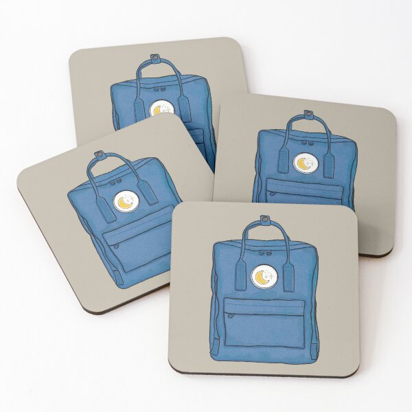 Item preview, Aesthetic Backpack School Bag Moon Stars Pastel Blue  designed and sold by northernhugs.