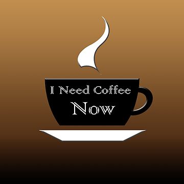 Artwork thumbnail, Coffee Range | I NEED COFFEE NOW | coffee beans by ozcushionstoo