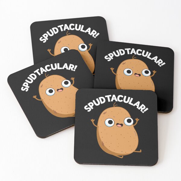 Item preview, Spudtacular Funny Potato Puns (Dark BG) designed and sold by punnybone.
