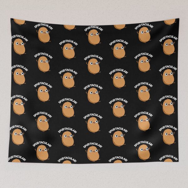 Item preview, Spudtacular Funny Potato Puns (Dark BG) designed and sold by punnybone.