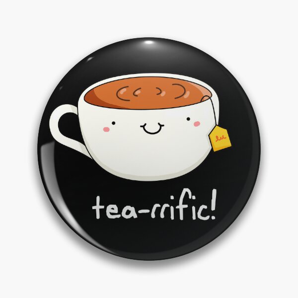 Item preview, Tea-rrific Funny Cup Of Tea Puns (Dark BG) designed and sold by punnybone.