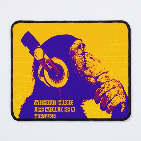 Item preview, Without Music Life Would Be A Mistake - Banksy Art and Music Quote designed and sold by CASSNELSON.