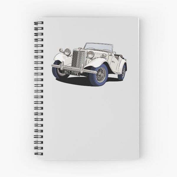 Item preview, MG T-Type British Classic Car TA TB TC TD TF in white designed and sold by Webazoot Industries - Car Art.