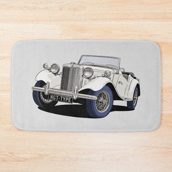 Item preview, MG T-Type British Classic Car TA TB TC TD TF in white designed and sold by Webazoot Industries - Car Art.