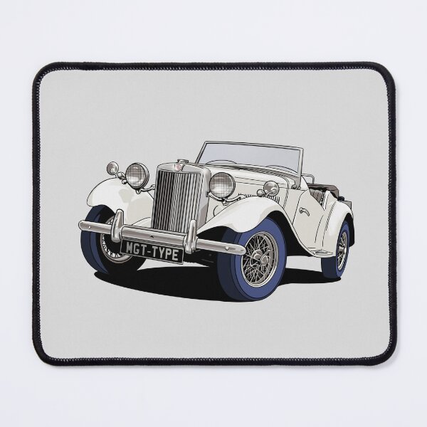 Item preview, MG T-Type British Classic Car TA TB TC TD TF in white designed and sold by Webazoot Industries - Car Art.