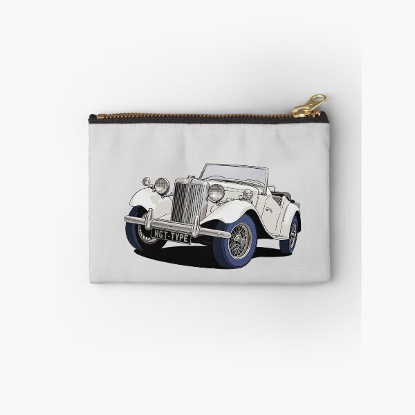 Item preview, MG T-Type British Classic Car TA TB TC TD TF in white designed and sold by Webazoot Industries - Car Art.