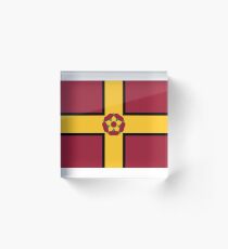 Flag of Northamptonshire, England Acrylic Block