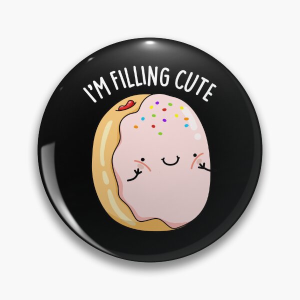 Item preview, I'm Filling Cute Funny Donut Puns (Dark BG) designed and sold by punnybone.