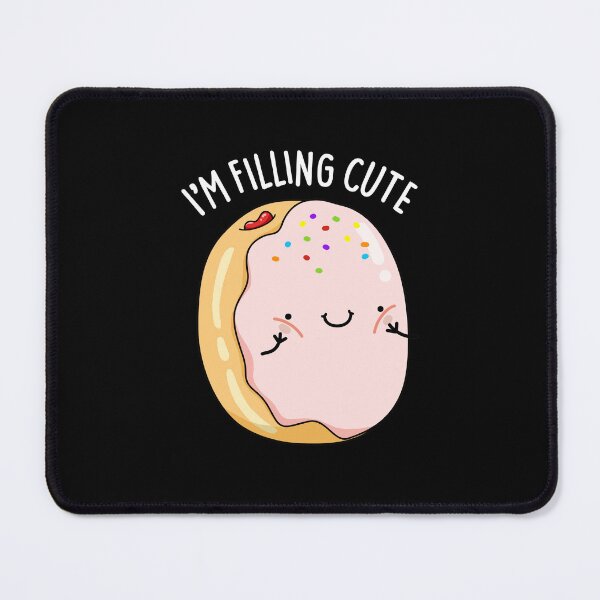Item preview, I'm Filling Cute Funny Donut Puns (Dark BG) designed and sold by punnybone.