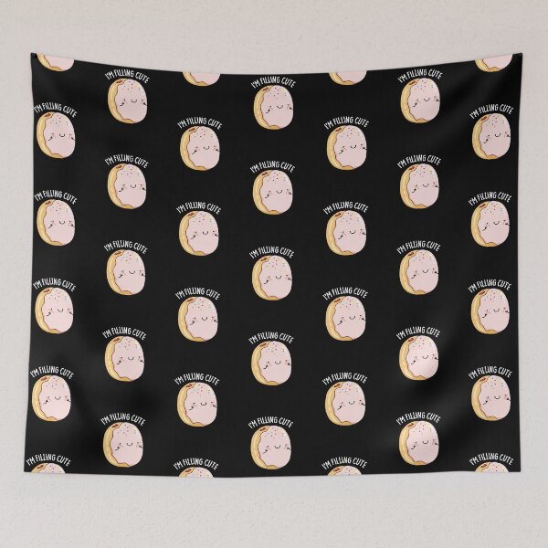 Item preview, I'm Filling Cute Funny Donut Puns (Dark BG) designed and sold by punnybone.