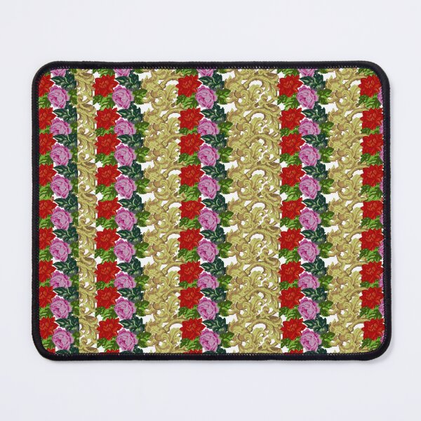 Item preview, Red and purple vintege roses with green and gold leaves. designed and sold by danaJG.