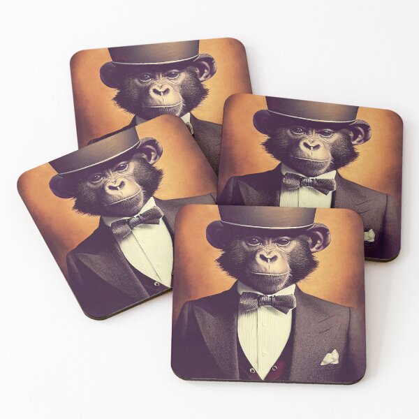Item preview, Portrait of a Dapper Monkey designed and sold by Daemonrat.