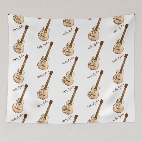 Item preview, Woody Guthrie  Outlaw Folk Guitar This Machine Fan Art   designed and sold by EdricEdward.