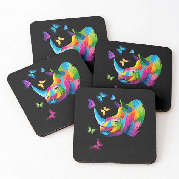 Item preview, Rhinoceros Rhino Colorful Rhinoceros designed and sold by aaronbolser.