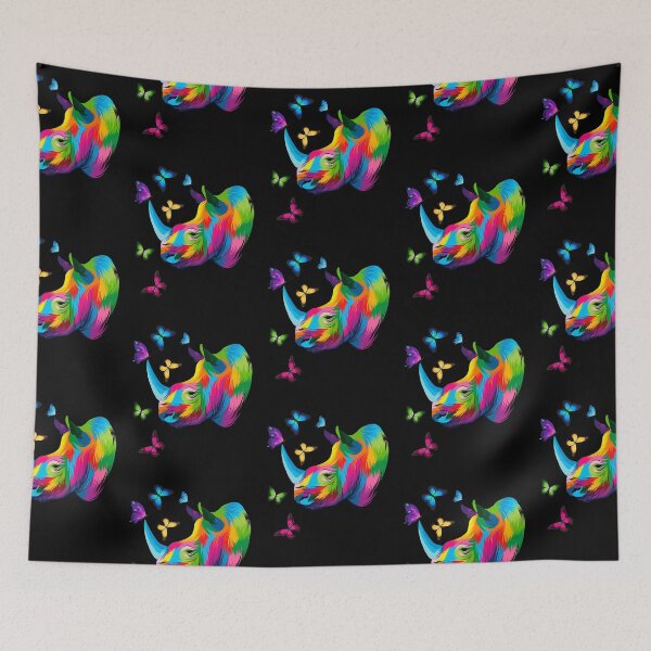 Item preview, Rhinoceros Rhino Colorful Rhinoceros designed and sold by aaronbolser.