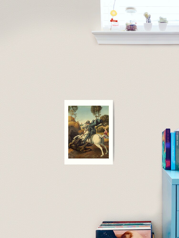 Raphael Saint George and the Dragon Wall Art Poster Print