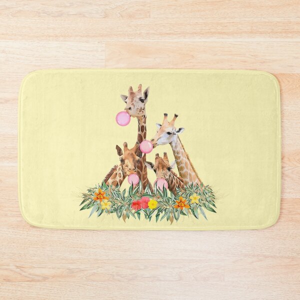 Item preview, Giraffe Pink Bubblegum Squad Cute Animal Watercolor Art Bundle Pack 1 designed and sold by Cawaiico.
