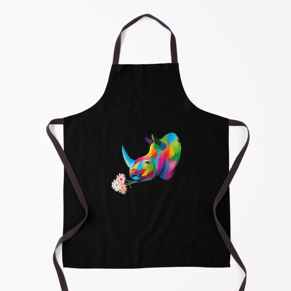 Item preview, Rhinoceros Rhino Colorful Rhinoceros Flower designed and sold by aaronbolser.