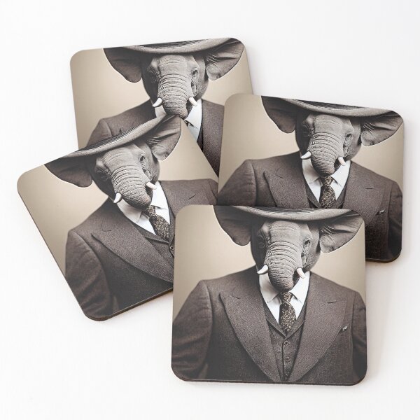 Item preview, Portrait of a Dapper Elephant designed and sold by Daemonrat.