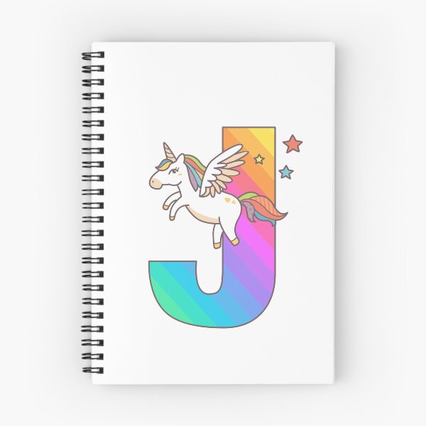 Item preview, Unicorn Monogram Letter J Initial Cute Birthday Gift designed and sold by Delightfully Cynical.